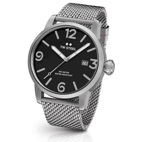 Image of Maverick 45 mm sort Quartz Miyota 2417 Herre ur fra TW Steel